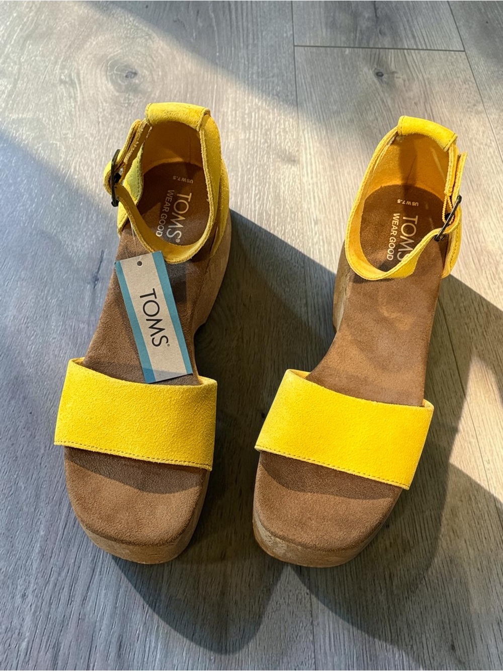 TOMS Laila platform sandals Size 7.5 New